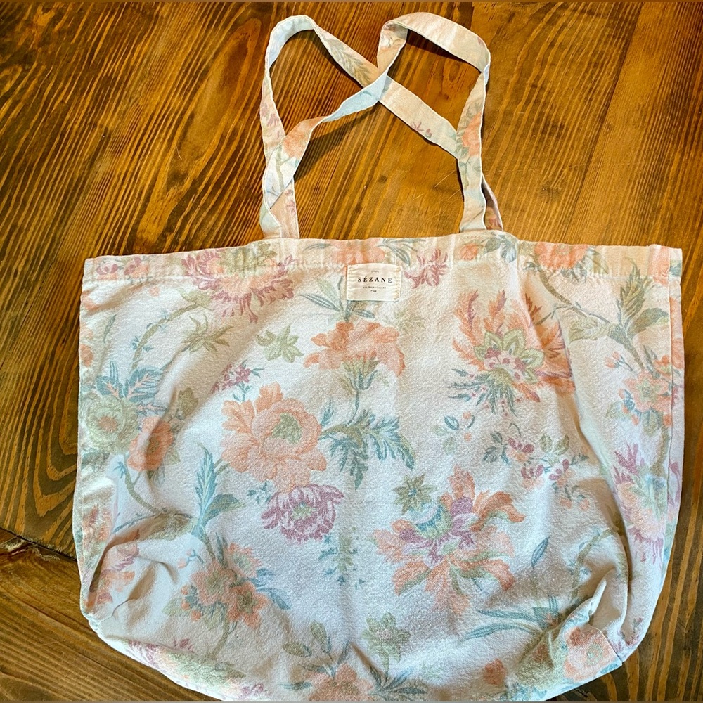 SEZANE Flower Tote Bag